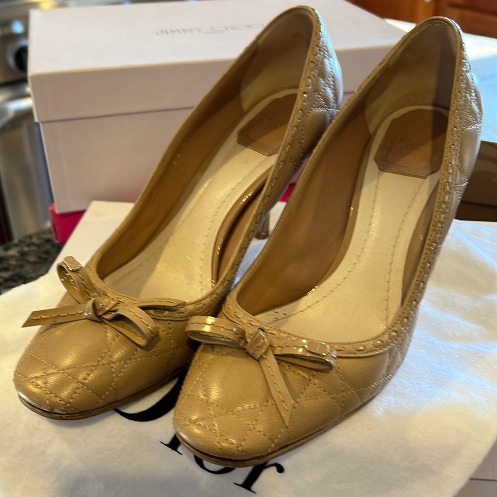 Dior Beige Heeled Pump 8cm